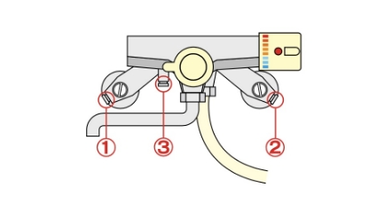 シャワー付混合栓・温度調整付混合栓
